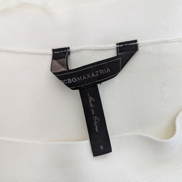 Bcbgmaxazria "Ingrid" A-Line FIt & Flare Skirt Gardenia color (cream) size Small - Picture 13 of 15